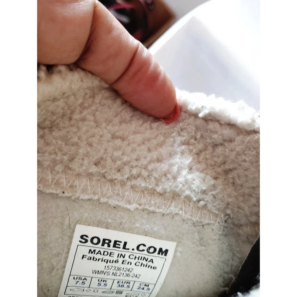 Sorel Brown Leather Rubber Duck Hunting Waterproof Winter Snow Boots Women 7.5